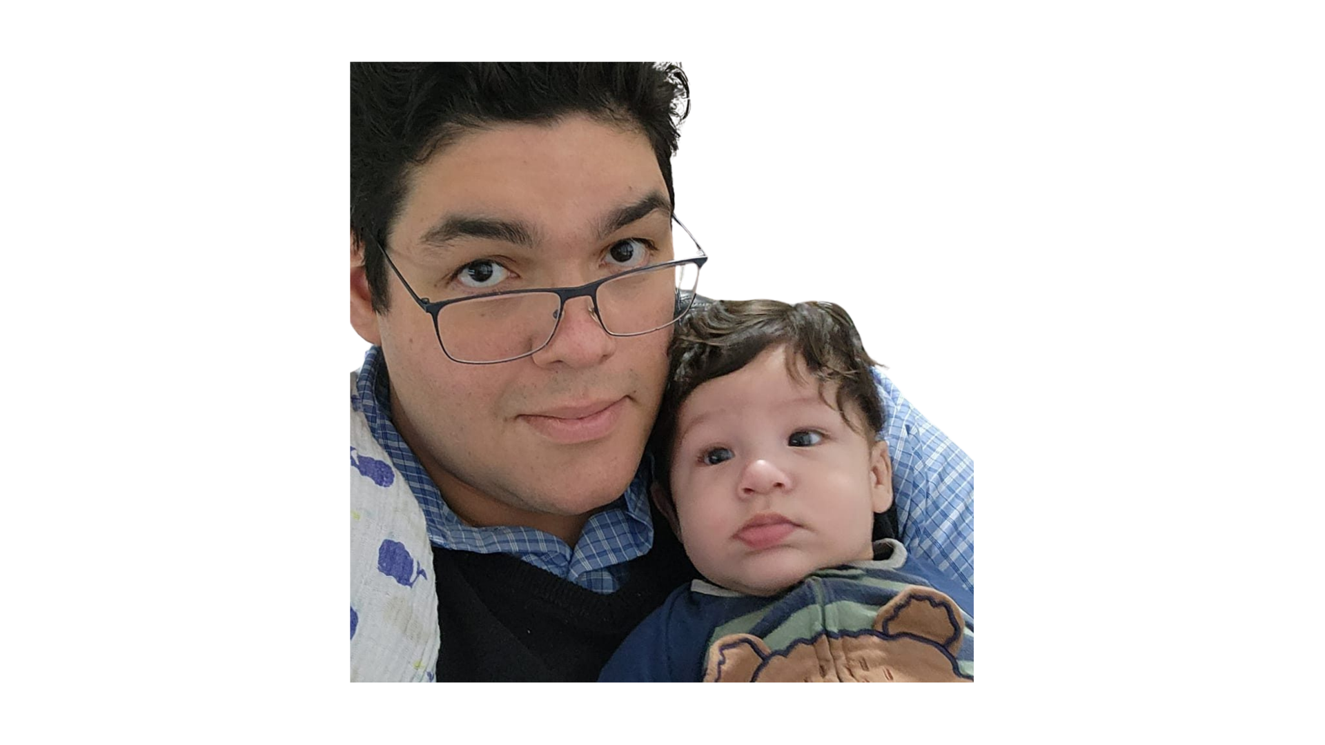 Jovy Lopez Ramos with his son Julian